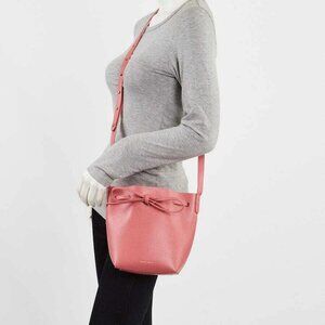 Mansur Gavriel Blush Saffiano Leather Mini Bucket Bag